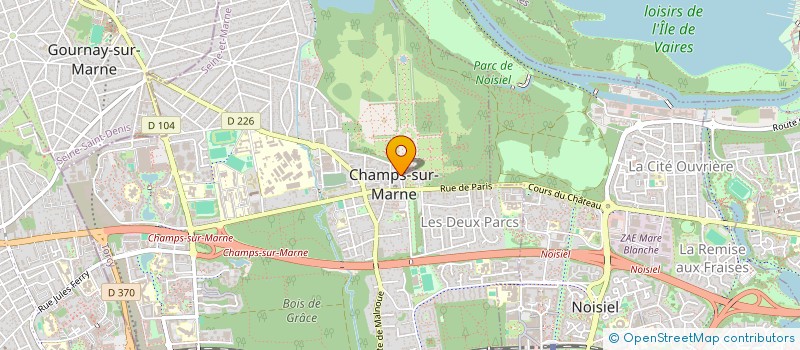 localisation de l'entreprise FLASH LIVRAISON à CHAMPS-SUR-MARNE