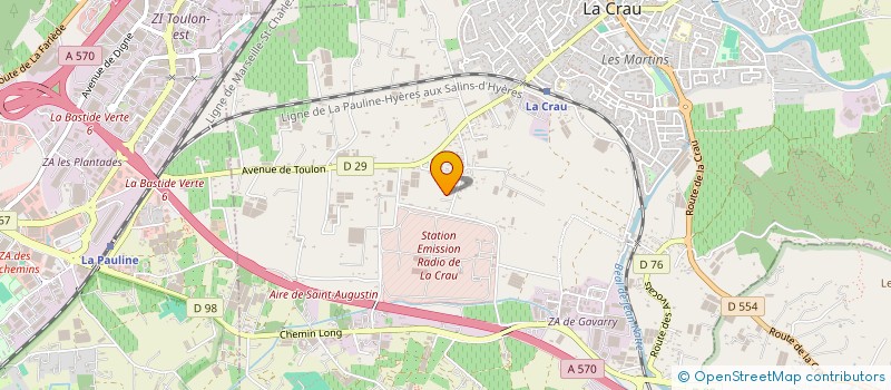 localisation de l'entreprise FLASH M CREW  LA CRAU