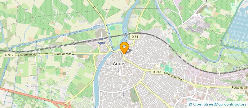 localisation de l'entreprise FLASH MARINE CONCEPT  AGDE