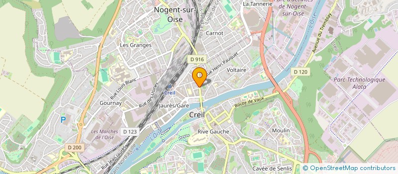 localisation de l'entreprise FLASH MOTO à CREIL