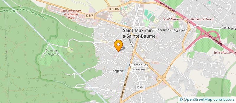 localisation de l'entreprise FLASH PEINTURE à SAINT-MAXIMIN-LA-SAINTE-BAUME