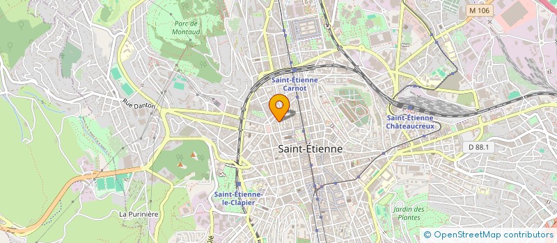localisation de l'entreprise FLASH PIZZA à SAINT-ETIENNE