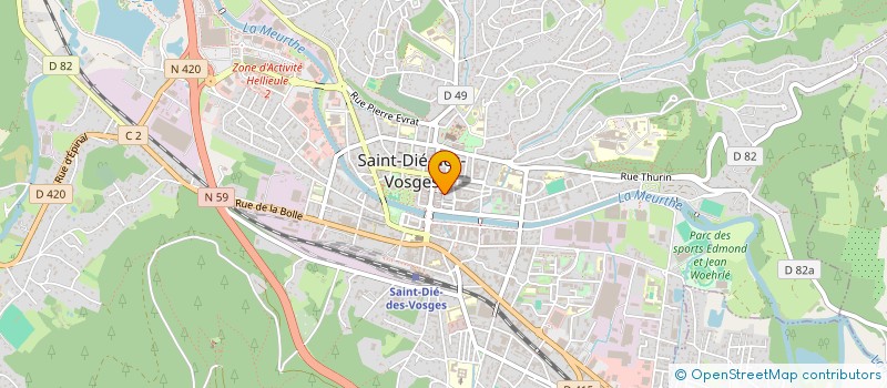 localisation de l'entreprise FLASH PIZZA  SAINT-DIE-DES-VOSGES