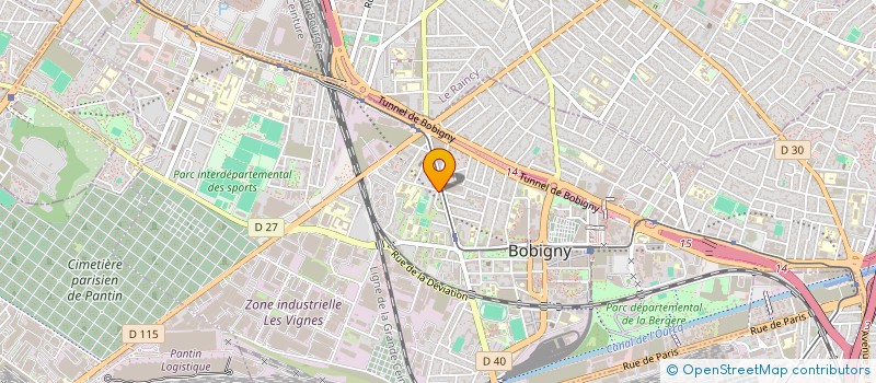 localisation de l'entreprise FLASH PUBLICITE  BOBIGNY