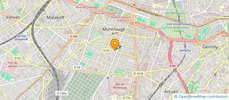 localisation de l'entreprise FLASH RADIO TAXIS SERVICE à MONTROUGE