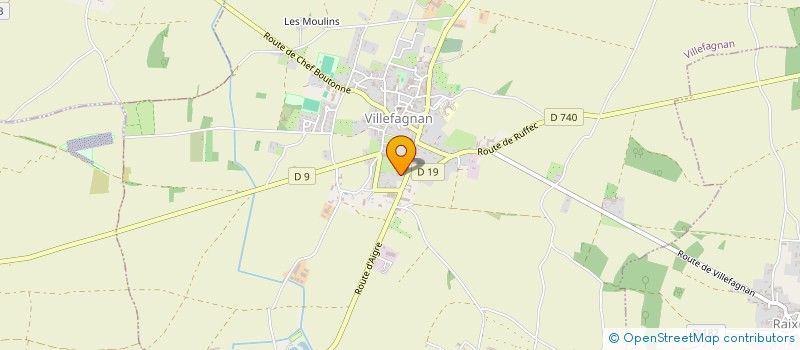 localisation de l'entreprise FLASH SERVICES à VILLEFAGNAN