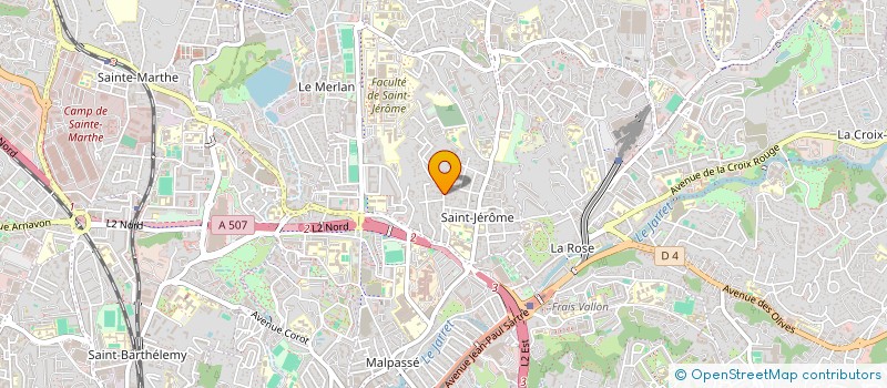 localisation de l'entreprise FLASH SUD TRANSPORT à MARSEILLE