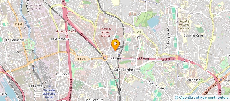 localisation de l'entreprise FLASH TRANSPORT DE VIANDES  MARSEILLE