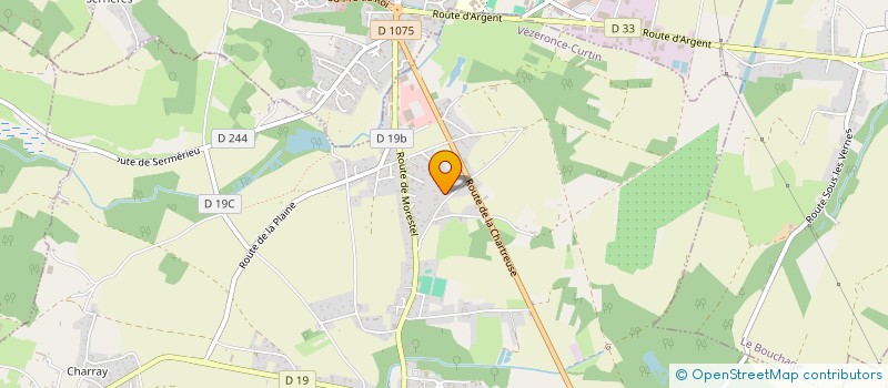 localisation de l'entreprise FLASH TRANSPORTS  VEZERONCE-CURTIN