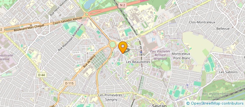 localisation de l'entreprise FLASHCLOUD à SEVRAN