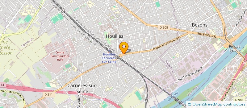 localisation de l'entreprise FLASHCOM à HOUILLES