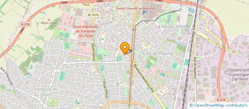 localisation de l'entreprise FLASHCOTTE  DIJON