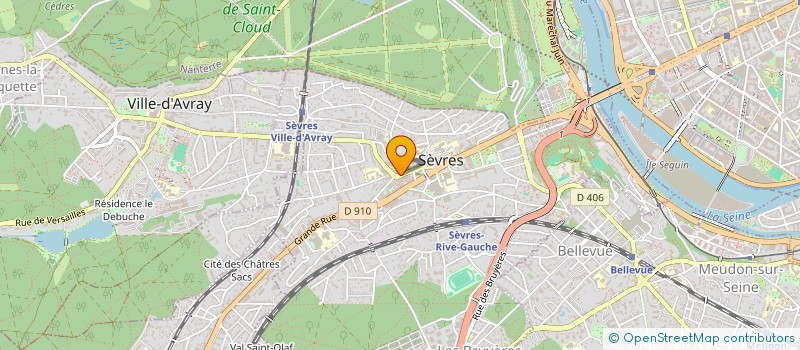 localisation de l'entreprise FLASHE COIFFURE à SEVRES