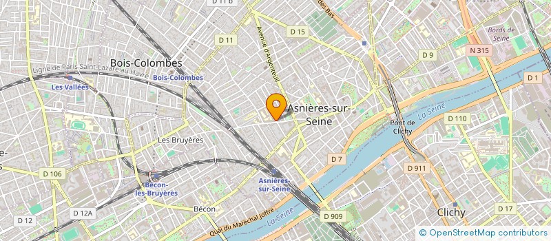 localisation de l'entreprise FLASHELEC à ASNIERES-SUR-SEINE