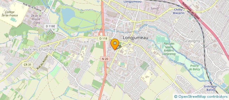 localisation de l'entreprise FLASHLAB ENVIRONNEMENT à LONGJUMEAU