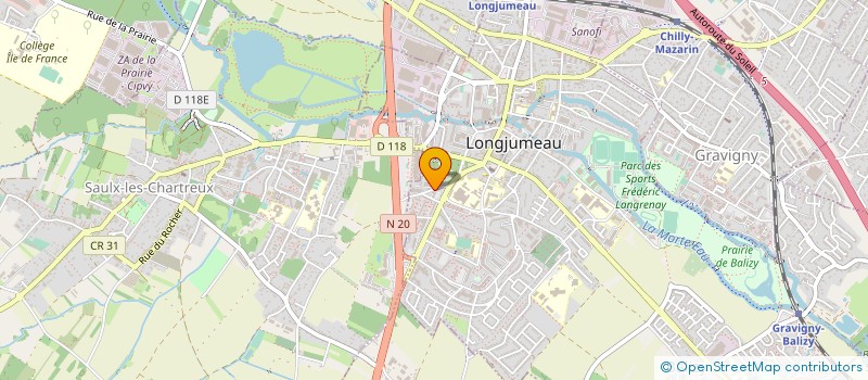 localisation de l'entreprise FLASHLAB NORD à LONGJUMEAU