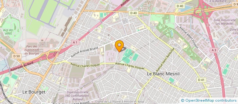 localisation de l'entreprise FLASHMAIL  LE BLANC-MESNIL