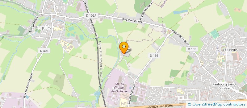 localisation de l'entreprise FLASHSAAC  FEIGNIES