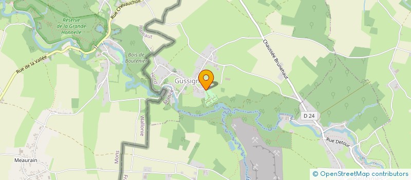 localisation de l'entreprise FLASSE & FAMILLE  GUSSIGNIES