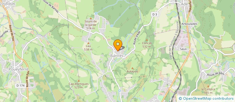 localisation de l'entreprise FLAT SARL  BARTRES