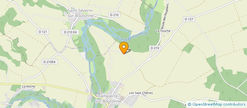 localisation de l'entreprise FLATREAU à DAMPIERRE-SUR-BOUTONNE