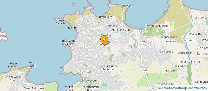 localisation de l'entreprise FLATRES DIDIER  PLOUDALMEZEAU