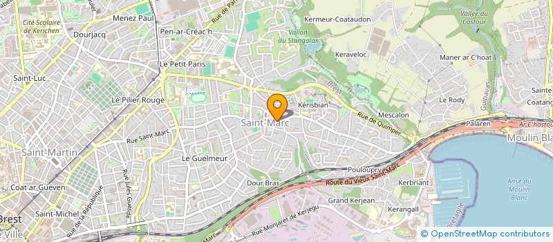 localisation de l'entreprise FLATRES FRANCK ET TIPHAINE LE NADAN  BREST