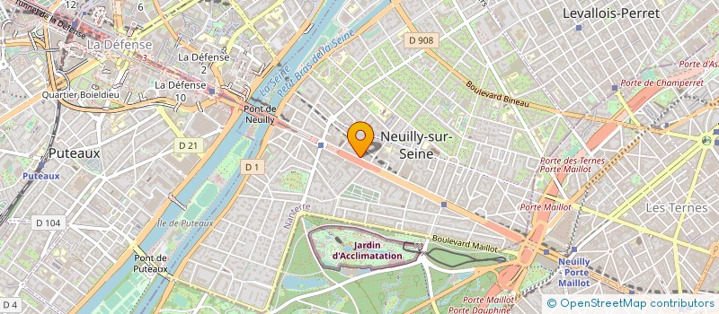 localisation de l'entreprise FLATWAY à NEUILLY-SUR-SEINE