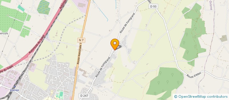 localisation de l'entreprise FLAU 83  LIVRON-SUR-DROME