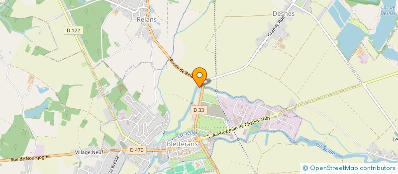 localisation de l'entreprise FLAUBERT  BLETTERANS