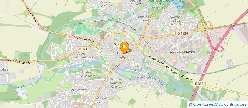 localisation de l'entreprise FLAUBERT  SENLIS