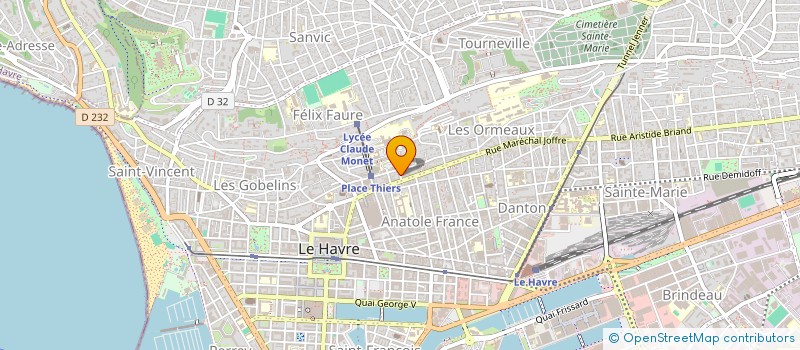 localisation de l'entreprise FLAUBERT ACHILLE  LE HAVRE