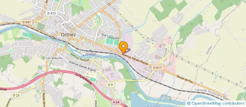 localisation de l'entreprise FLAUDIS à ORTHEZ