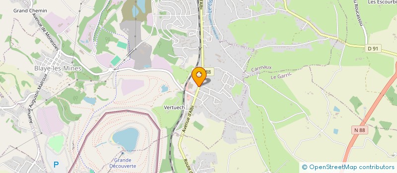 localisation de l'entreprise FLAUJAC BLAYE LES MINES  BLAYE-LES-MINES