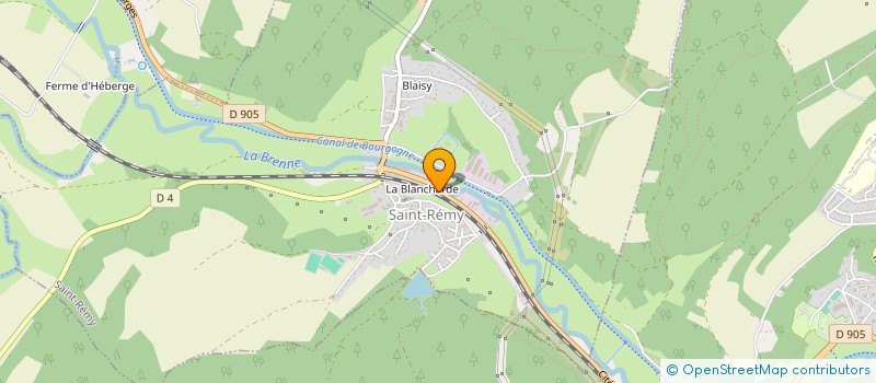localisation de l'entreprise FLAUJAC MONTBARD à MONTBARD