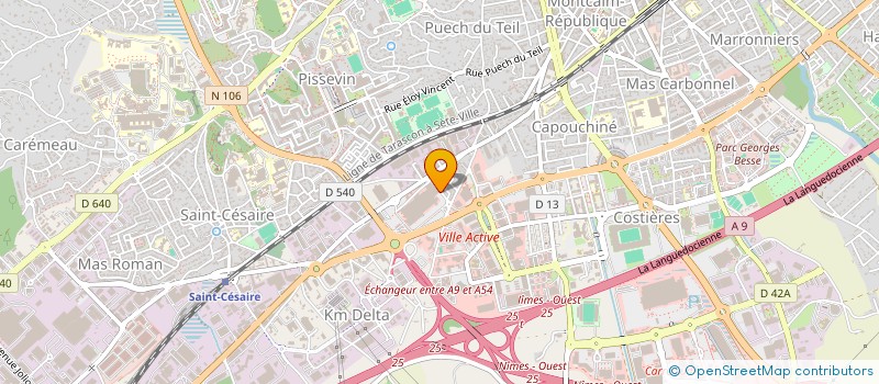 localisation de l'entreprise FLAUJAC NIMES ETOILE  TOULOUSE