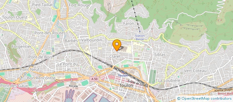 localisation de l'entreprise FLAURAGE  TOULON