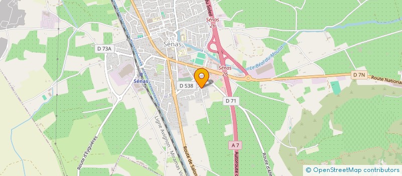 localisation de l'entreprise FLAURAVIE  SENAS