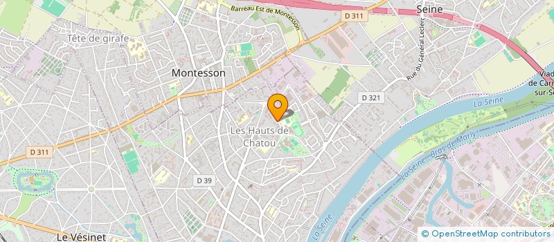 localisation de l'entreprise FLAUREN S à CHATOU