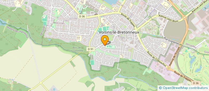 localisation de l'entreprise FLAURIAL  VOISINS-LE-BRETONNEUX