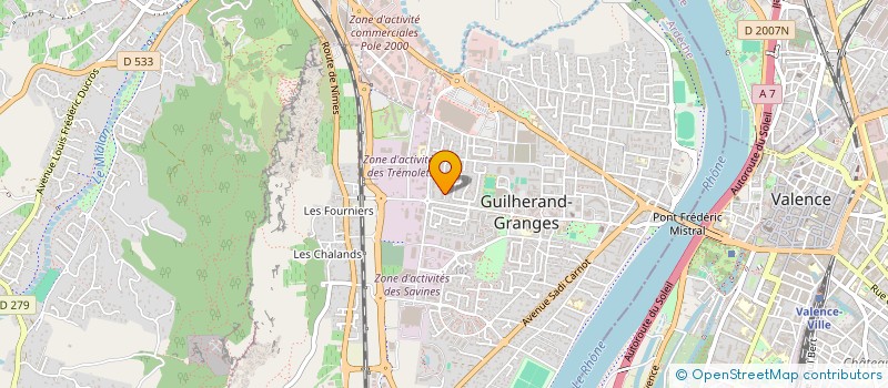 localisation de l'entreprise FLAVANA à GUILHERAND-GRANGES