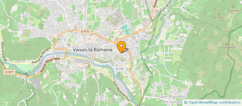 localisation de l'entreprise FLAVANDES  VAISON-LA-ROMAINE