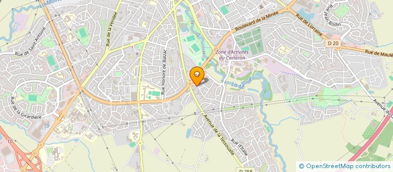 localisation de l'entreprise FLAVEN à CHOLET