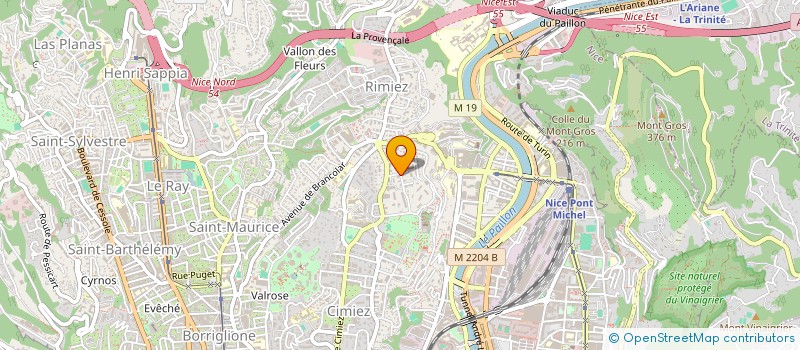 localisation de l'entreprise FLAVEVA à NICE