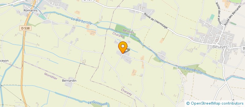 localisation de l'entreprise FLAVIAC  CHARPEY