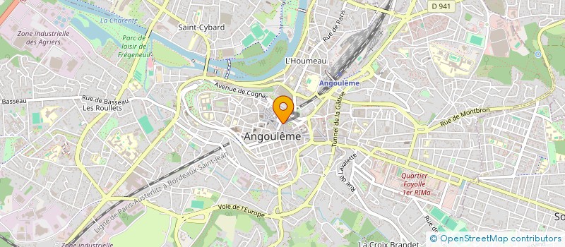 localisation de l'entreprise FLAVIE BLIN INVESTISSEMENT  ANGOULEME