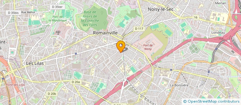 localisation de l'entreprise FLAVIEN CHAUDIEU à ROMAINVILLE