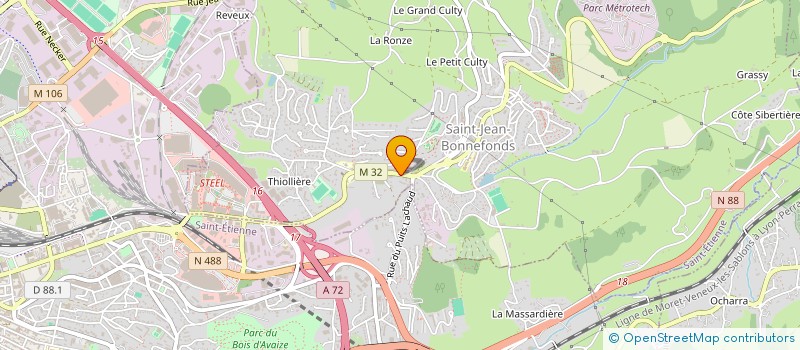 localisation de l'entreprise FLAVIEN ET LES COPAINS  SAINT-JEAN-BONNEFONDS