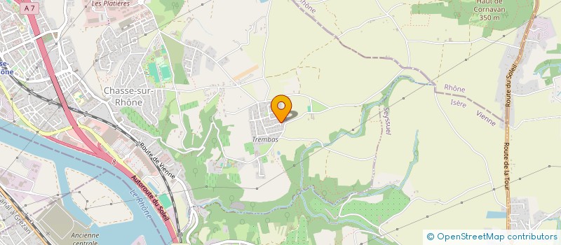 localisation de l'entreprise FLAVIEN IMMO  CHASSE-SUR-RHONE