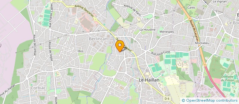 localisation de l'entreprise FLAVIEN LAPEYRONIE à LE HAILLAN